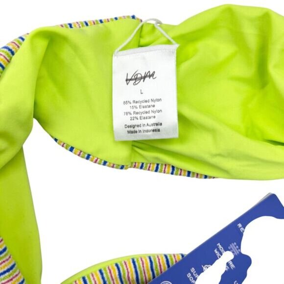 VDM The Label Bowie Tropicale Reversible Bandeau Sz Large - Picture 5 of 8